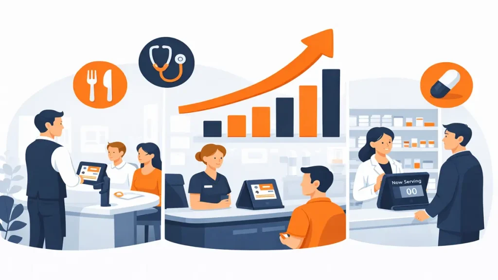 順番待ちシステムを導入すると何が変わる？ 3つの業種で見る導入効果