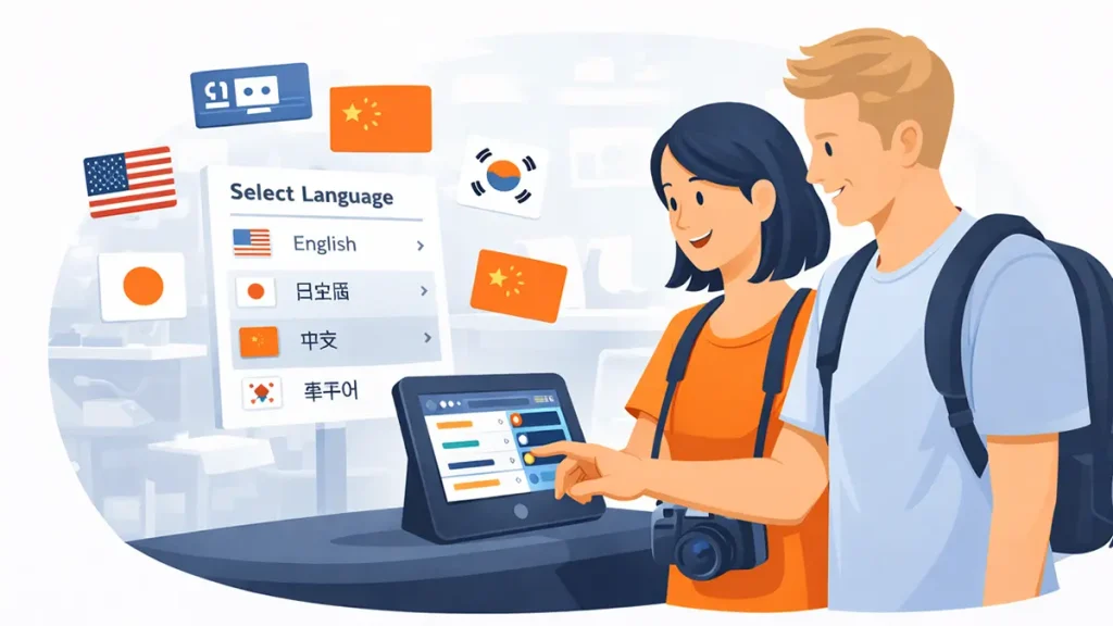 外国人のお客様が順番待ちで困っていること — 多言語対応システムで解決する方法