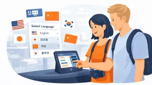 外国人のお客様が順番待ちで困っていること — 多言語対応システムで解決する方法