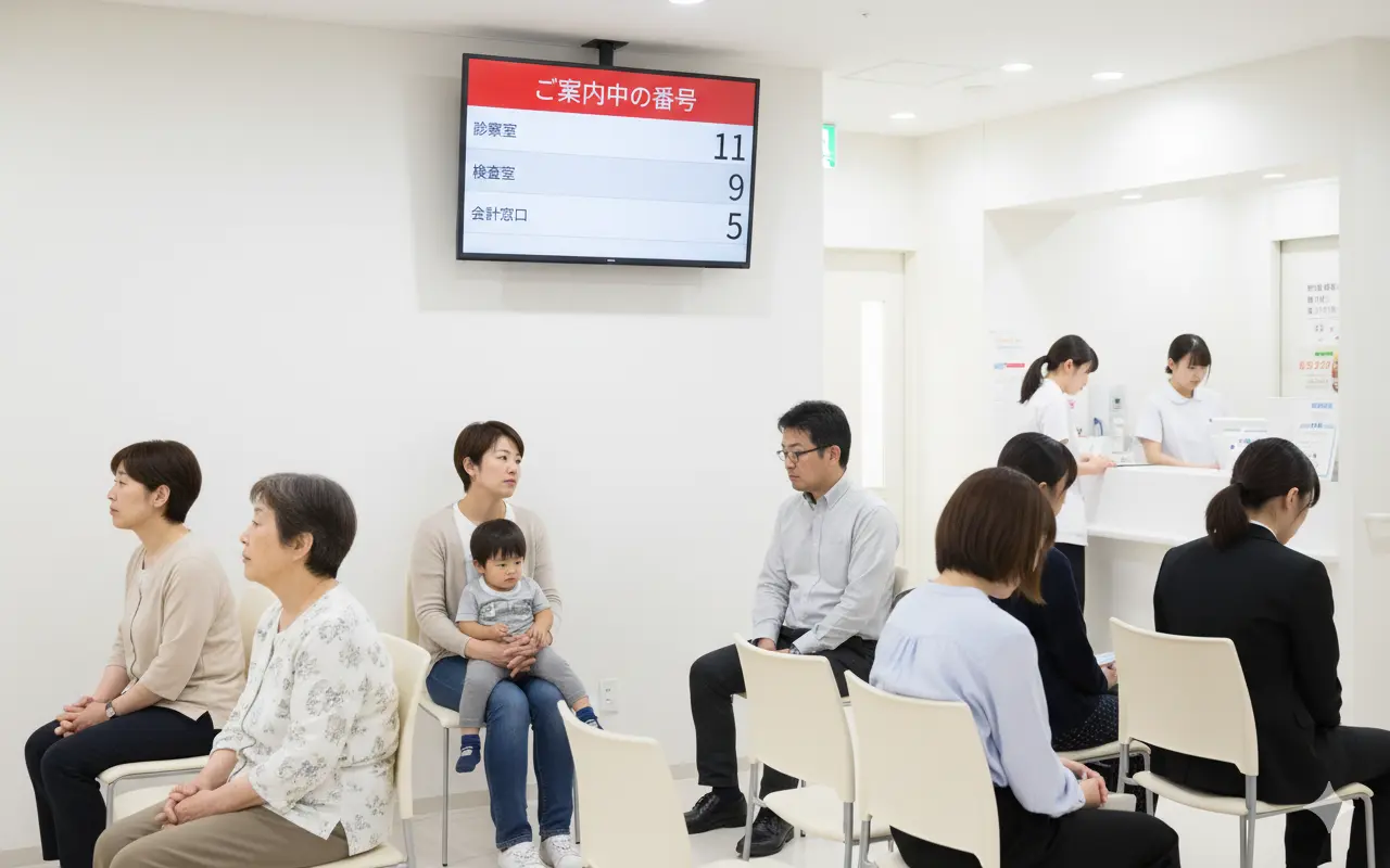 呼出番号表示モニター - 待合室のテレビに番号を表示