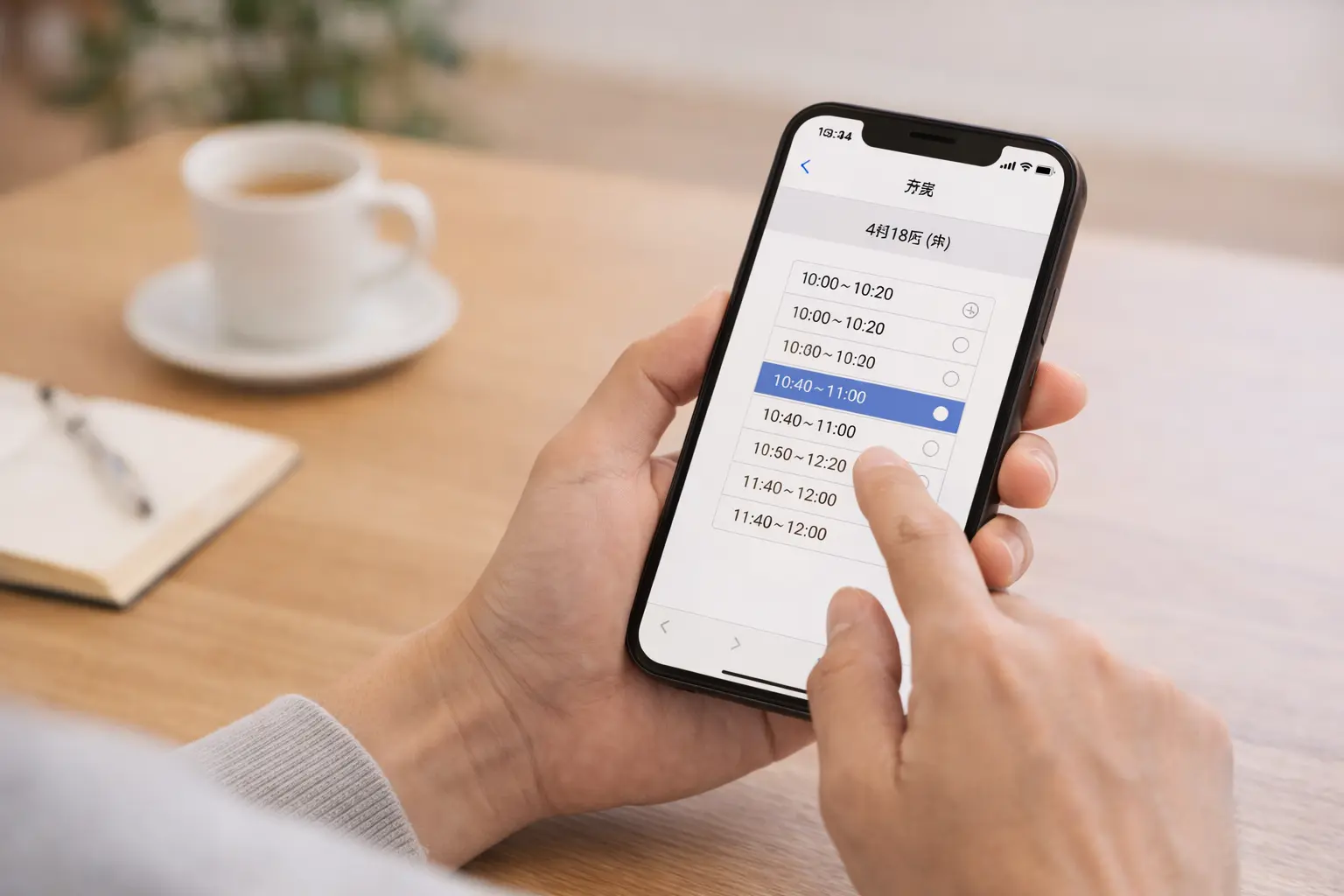 WEB時間予約 - 日時を指定してスマホで事前予約
